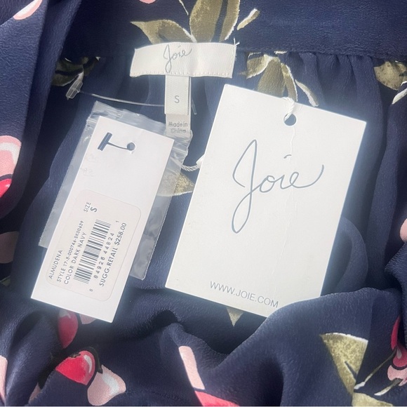 Joie Almudena 100% Silk Wrap Cherry Print Midi Skirt Size S - Picture 9 of 10